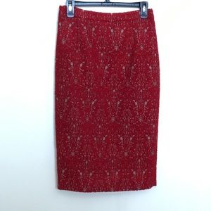 TORY BURCH jacquard skirt